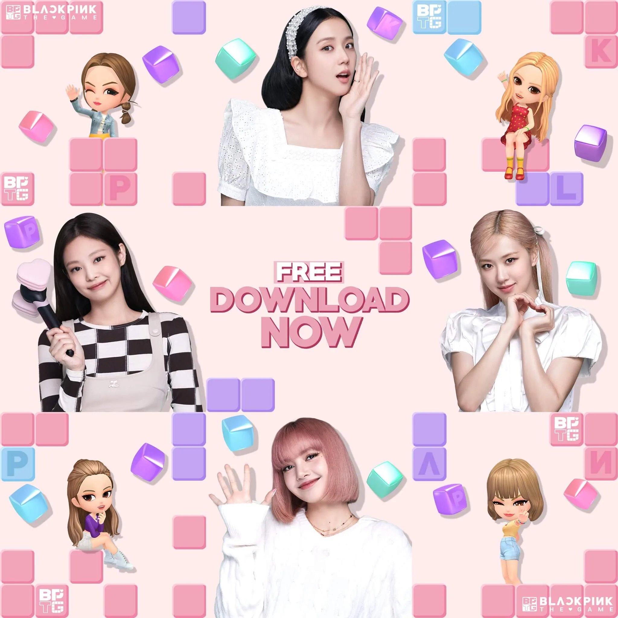 عکس‌های بلک پینک برای بازی Blackpink the Game